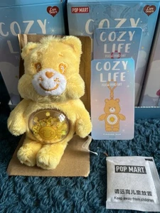 Pop Mart - Care Bears Cozy Life - Funshine Bear Plush Pendant / Bag Charm Clip - Picture 1 of 2