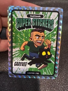 VeeFriends 2025 Super Sticker Manga Series Garyvee Black Cat - Green Splash /55 - Picture 1 of 2