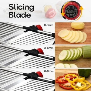 Adjustable Food Grade Slicer Stainless Steel Vegetable Chopper Food Cutter ) - Picture 1 of 8