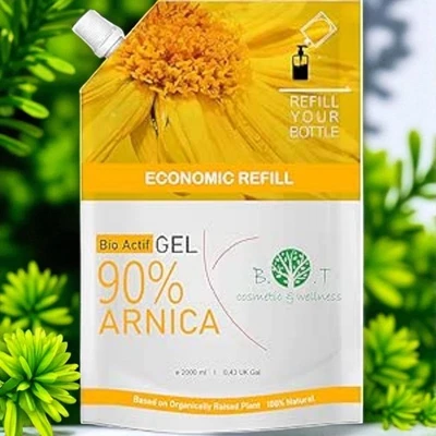 Arnica Gel Refill 2000ml B.O.T Cosmetics Made In France Soothes Muscles Bruises - Image 1 of 4