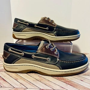 Sperry Top-Sider Billfish Para hombres 10 Zapatos de Barco Azul Marino Cuero 3 Ojos Informales STS21628 - Imagen 1 de 8