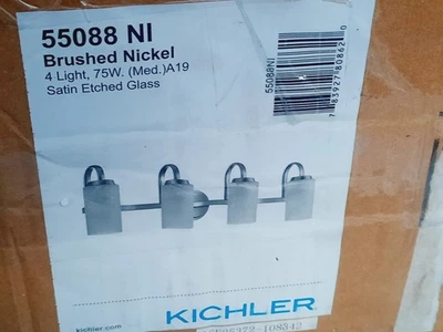 Kichler Kennewick 32 «широкий 4 света матовый никель ванна света * новый открытая коробка * - Изображение 1 из 4