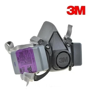 3M 6200 Half Face Respirator Mask + 2x 7093 P100 Particulate Filters MEDIUM - Picture 1 of 2