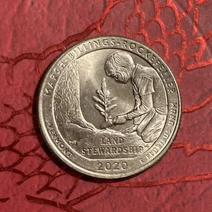 2020 P Marsh Billings Rockefeller Land Stewardship Quarter Error One Of A Kind - Picture 1 of 2