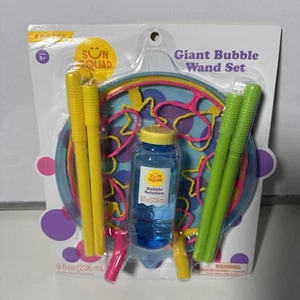 Riesen Seifenblasenstab Set: Big Bubble Maker Spielzeug für Kinder und Erwachsene mit Bubble Refi - Bild 1 von 6