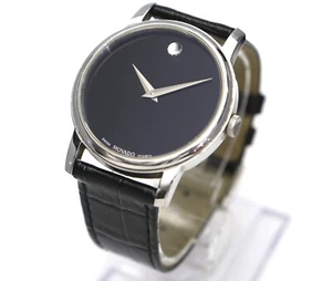 Reloj de pulsera Movado Bold 39 mm 01.1.14.6000 esfera negra museo para hombre - Imagen 1 de 6