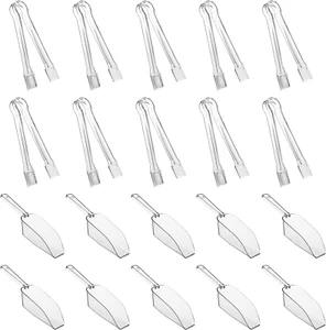 10 Pieces Plastic Serving Tongs Mini Kitchen Tongs Kitchen Tongs Utility and 10 - Picture 1 of 12