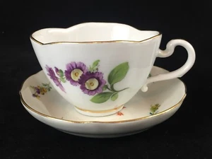 Perfect Meissen Cup and Saucer, Floral, 20th Century - Picture 1 of 4