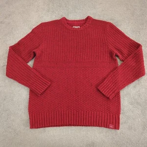 Fat Face Sweater Jumper Mens XL Red Knit Pullover Wool Sweatshirt Crew Neck - Picture 1 of 9