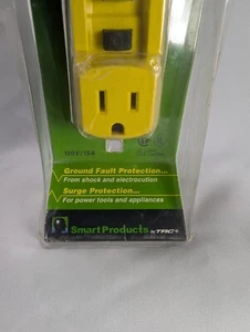 TRC 90265 Shock Shield gelb tragbarer GFCI Stecker mit Überspannungsschutz NEU - Bild 1 von 4