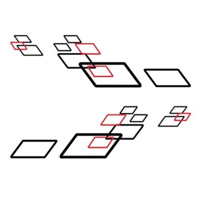 2Pcs Stickers For Car Both Sides Body Vinyl Film Decals DIY Sports Styling Black - Image 1 of 4