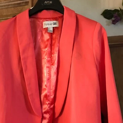 Chaqueta elegante para mujer, talla L, de Forever 21 naranja mandarín Foto 1 de 4