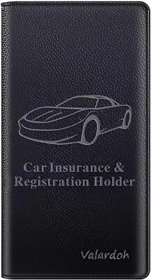 Titular de la tarjeta de seguro y registro de automóvil premium Foto 1 de 4