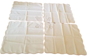 Juego de 4 servilletas punto de cruz simples elegantes vintage 16x16 - Imagen 1 de 9