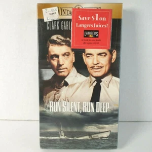 Run Silent, Run Deep (VHS, 1996, Vintage Classics) Clark Gable Movie NEW SEALED - Imagen 1 de 4