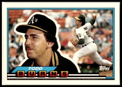 1989 Topps Big #10 Todd Burns - Image 1 of 2