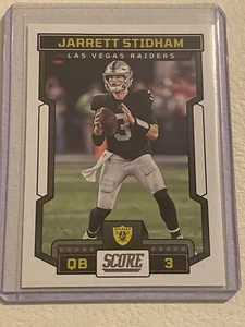 2023 Score #132 Jarrett Stidham Las Vegas Raiders - Picture 1 of 2