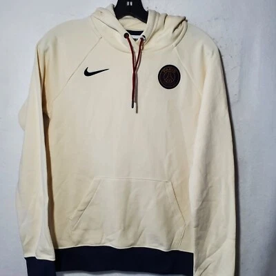 Nike Air Jordan PSG Sudadera con Capucha Para Mujer XS Beige Pullover Logo Sudadera Nueva Sin Etiquetas  Foto 1 de 4
