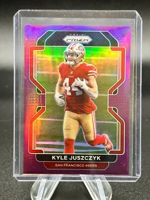 2021 Panini Prizm Kyle Juszczyk Purple Prizm 045/125 49ers Super Bowl #57 - Image 1 of 2