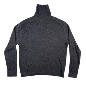 Banana Republic Pullover Herren XL grau Merinowolle gerippt Rollkragenpullover gebraucht, in einwandfreiem Zustand - Bild 1 von 9