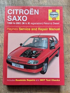 Citroen Saxo (Petrol & Diesel) 1996-2001 Haynes Workshop Manual - Picture 1 of 8