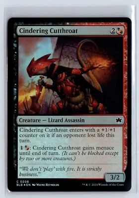 (3x) FOIL Cindering Cutthroat Bloomburrow – MTG Magic the Gathering Card - Image 1 of 2