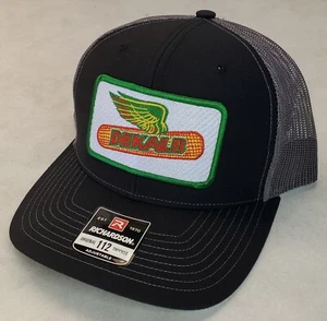 DEKALB SEED Patch on Richardson 112 Trucker Hat Snapback Black/Charcoal - Picture 1 of 8