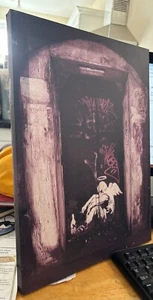 Banksy Fallen Angel Canvas print on wooden frame LARGE WALL ART 46 x 33 cm - Picture 1 of 3