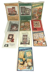 10 Vintage Wall Quilt & Quilted Tree Skirt Patterns Angels Christmas Halloween - Picture 1 of 4