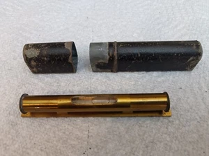 Brass Machinist Level With Metal Case Believe It To Be Starrett But Not Sure - Picture 1 of 2