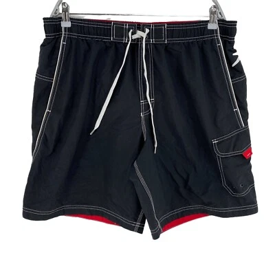 Speedo Negro Traje de Baño Bañador Pantalones Cortos Tamaño L - Imagen 1 de 4