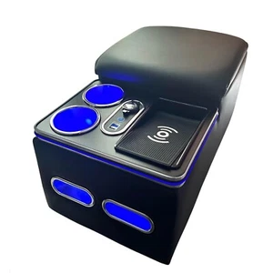 Center Console Armrest Organizer with Wireless Charging Phone Holder & Cup Ho... - Picture 1 of 6