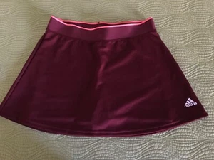 NEW Adidas Aeroready Girls Tennis/Golf Skirt Burgundy XL with Tags - Picture 1 of 14