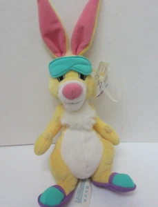 Disney Mattel Star Bean Nighty Nighty Rabbit Bean Bag Peluche 10" Winnie the Pooh - Foto 1 di 4