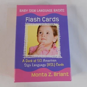 Baby Sign Language Basics Flash Cards By Monta Z Briant - Picture 1 of 3
