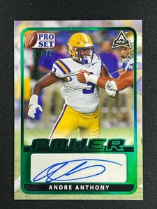 Andre Anthony ARC 2021 2022 Pro Set Power GREEN AUTO BA-AA2 LSU Tigers SP SN /50 - Picture 1 of 2