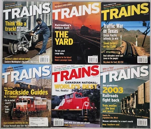 Trains - The Magazine of Railroading, Lot of 6 - Amtrak, C&NW, Canada, Rail - Picture 1 of 3