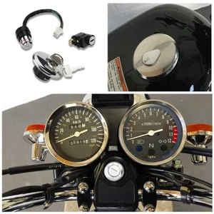 Ignition Switch Fuel Gas Seat Lock Key Fit For Suzuki GN125 1982-2001 1992 - Picture 1 of 11