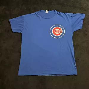 Chicago Cubs Shirt Herren groß blau Baumwolle Baseball MLB Russell Sport - Bild 1 von 11