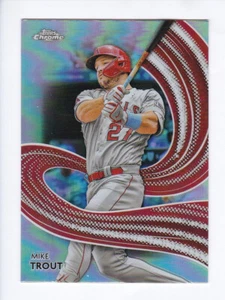 2024 Topps Chrome #S-1 MIKE TROUT Los Angelels Angels STROKES Insert - Picture 1 of 2