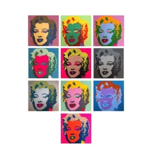 Andy Warhol Marilyn Monroe Suite 10 X Siebdruck Sunday B Morning Coa's A - Bild 1 von 4