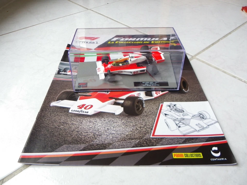 Mclaren Ford M23 Gilles Villeneuve #40 1977 1/43 Ixo F1 Formula 1 + Fascicolo - Immagine 1 di 1