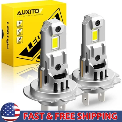 AUXITO H7 LED Low Beam High Headlight Bulb Super 20000LM Bright 6500K GFM 2/4X - Image 1 of 4