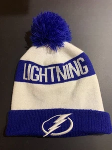 Tampa Bay Lightning Blue & White Beanie w/ Pom – NHL Licensed by Zephyr Graf-X - Picture 1 of 3
