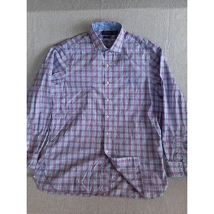 Polo Ralph Lauren Men Large Plaid Embroider Pony Button Shirt Stretch LongSleeve - Picture 1 of 8
