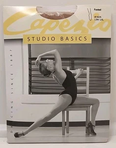 Capezio #1825 Mujer Studio Basics Pie Apretado Bronceado Claro Talla L/XL NUEVO EN CAJA - Imagen 1 de 3