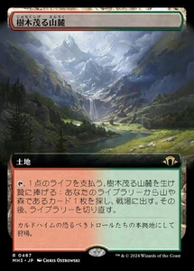 MTG WOODED FOOTHILLS 467 EXC - COLLINE BOSCOSE - MH3 X JP - MAGIC - Picture 1 of 1
