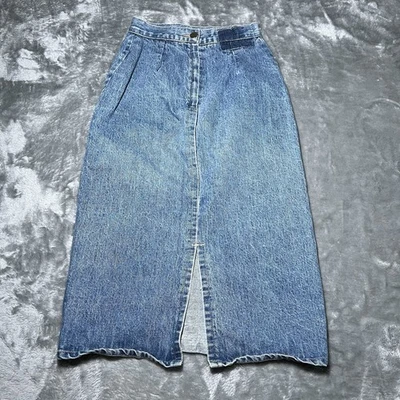 BONGO Skirt Women Size 5 High Waist Denim Dress Made In USA Y2K Vintage - Image 1 of 4