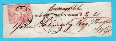 SWITZERLAND piece 1860 with 15RP Helvetia Bern - Image 1 of 3