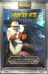 2024 Haunted Hits Monster Hunt Hombre Lobo Cracked Ice Blue Earl Campbell HHWWEC/2 - Imagen 1 de 2